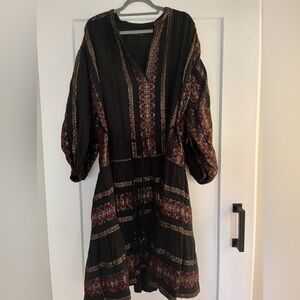 Anthropologie Mes Demoiselles Montserrat Embroidered Mini Dress